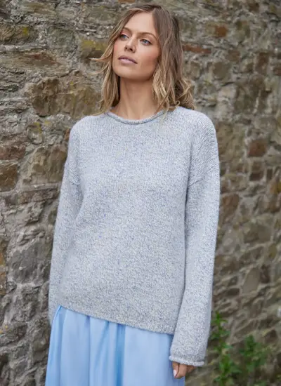 Fisherman Alpaca Roll Neck Sweater